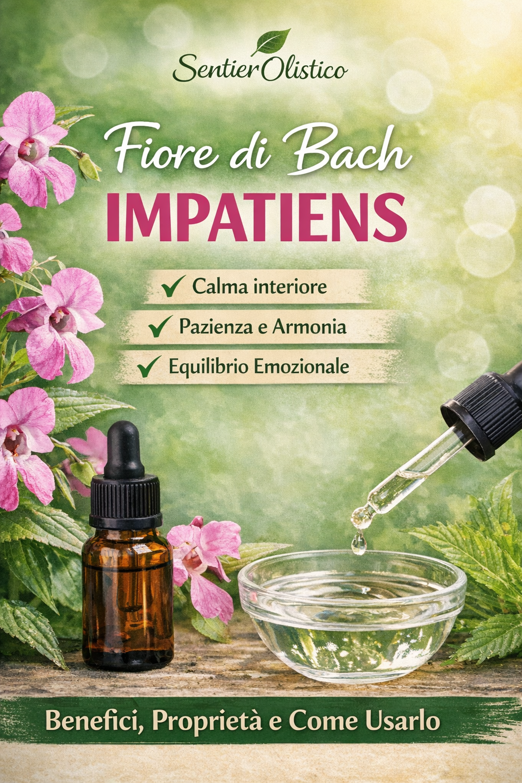 Fiore di Bach Impatiens e benefìci sublimi