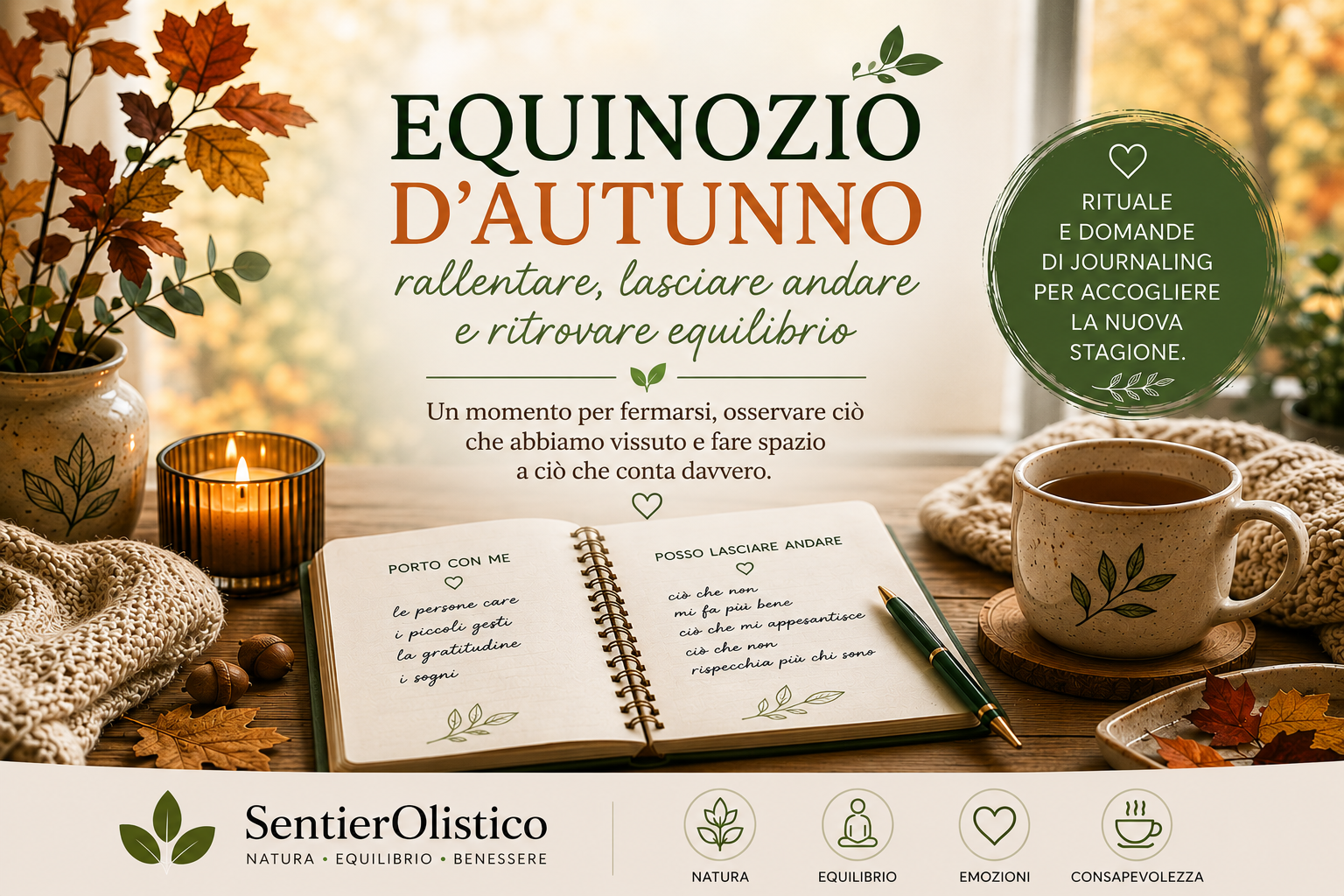 Equinozio d’autunno: rallentare, lasciare andare e ritrovare equilibrio